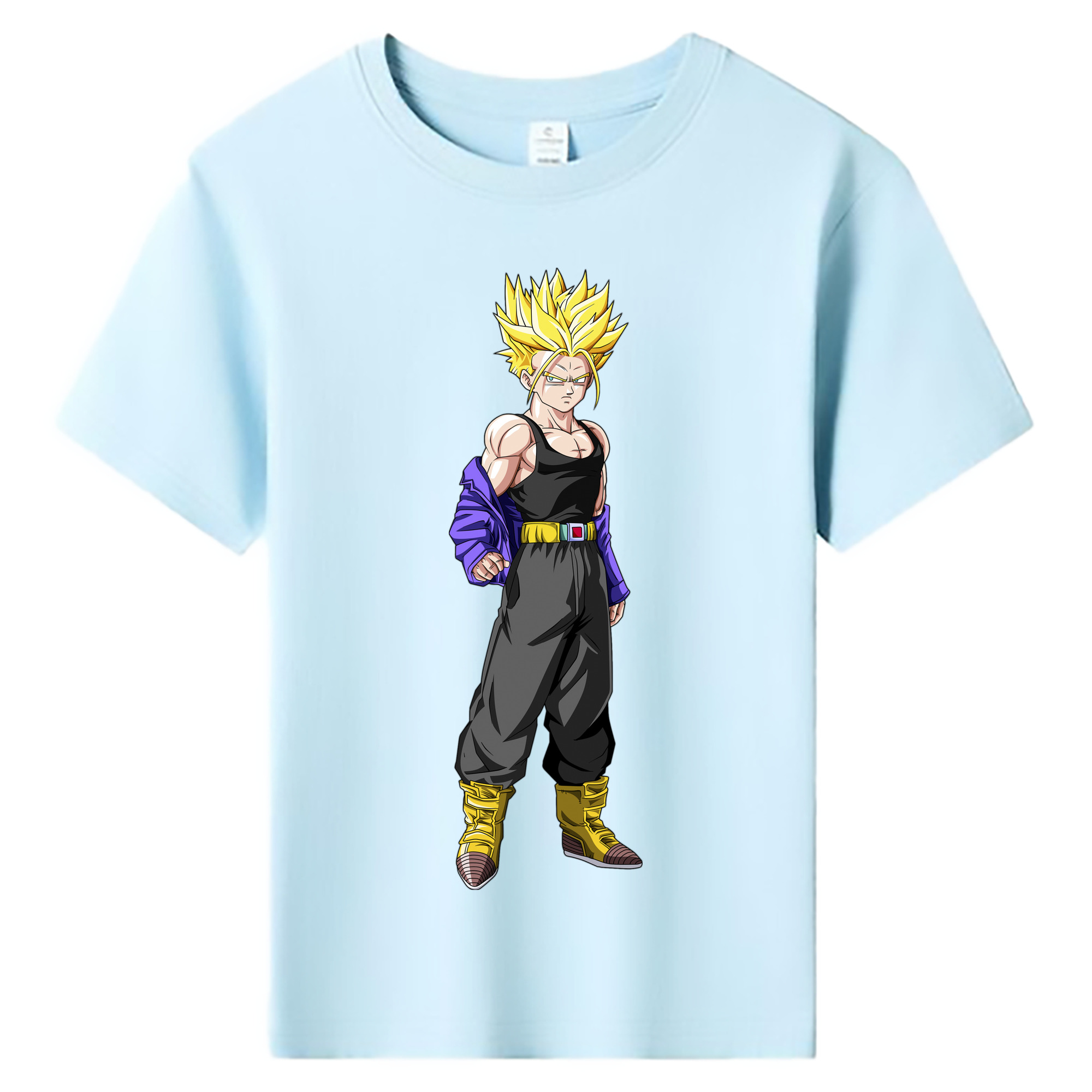 （画像用） ドラゴンボール トランクス（Torankusu）DRAGON BALL Trunks 綿100％キッズTシャツ（フロントプリント）